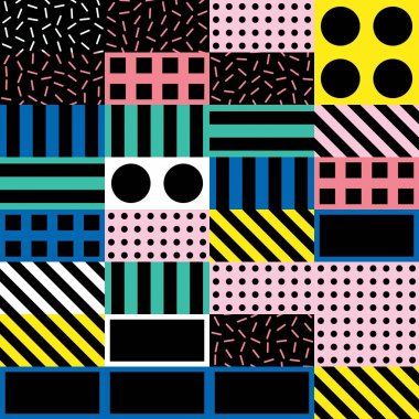 Fayans dekoratif geometrik şekiller. Çok renkli düzensiz. Renkli arka plan. Sanatsal dekoratif süs kafes