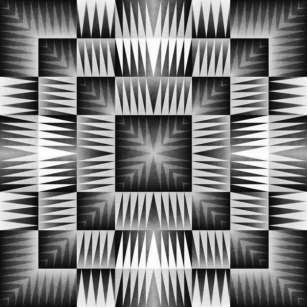 Nahtloses ethnisches Stammesmuster. geometrische ornamentale Illustration. Schwarz-weiß stilvolle Textur — Stockfoto