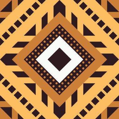 Etnik kabile Seamless modeli. Geometrik süs illüstrasyon. Dekoratif şık doku
