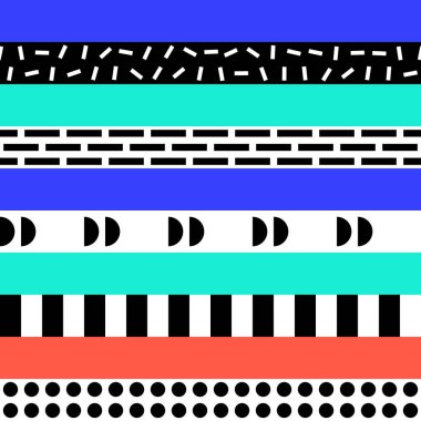 Retro renk seamless modeli. Süslü geometrik sanat baskı. Etnik hipster süs satırları zemin.