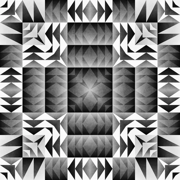 Nahtloses ethnisches Stammesmuster. geometrische ornamentale Illustration. Schwarz-weiß stilvolle Textur — Stockfoto