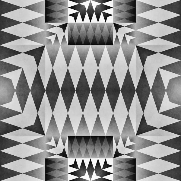 Patrón étnico tribal sin costura. Ilustración ornamental geométrica. Textura elegante en blanco y negro —  Fotos de Stock