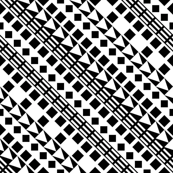 Padrão geométrico sem emenda. Repetindo o desenho ornamental étnico. Zigzag e stripe forma linha. Textura moderna em preto e branco — Fotografia de Stock