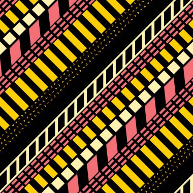 Retro renk seamless modeli. Süslü geometrik sanat baskı. Etnik hipster süs satırları zemin.