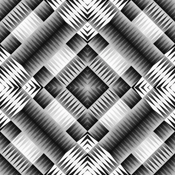 Patrón étnico tribal azteca sin costura. Ilustración ornamental geométrica. Textura elegante en blanco y negro — Foto de Stock