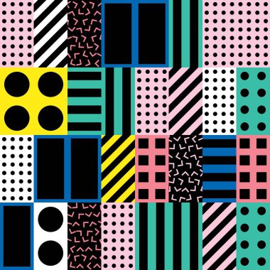 Fayans dekoratif geometrik şekiller. Çok renkli düzensiz. Renkli arka plan. Sanatsal dekoratif süs kafes