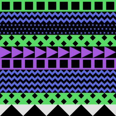 Retro renk seamless modeli. Süslü geometrik sanat baskı. Etnik hipster süs satırları zemin.