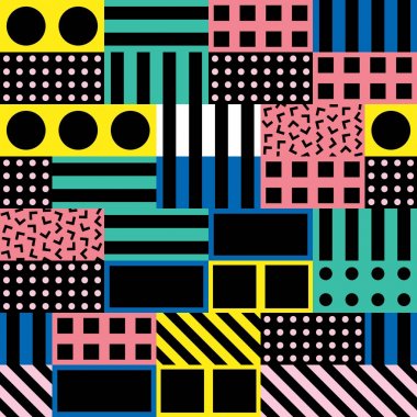 Fayans dekoratif geometrik şekiller. Çok renkli düzensiz. Renkli arka plan. Sanatsal dekoratif süs kafes