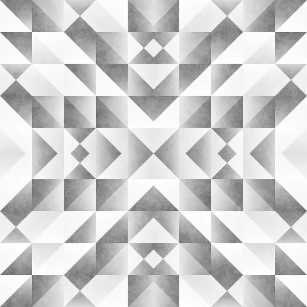 Fekete-fehér törzsi Seamless Pattern. Azték stílusú absztrakt, geometrikus Art Print. — Stock Fotó