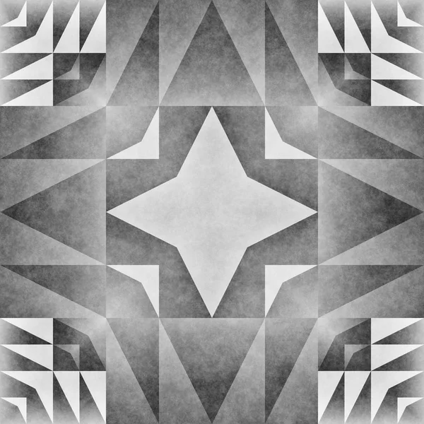 Patrón Tribal Monocromo sin costura. Estilo azteca Arte geométrico abstracto Imprimir . —  Fotos de Stock