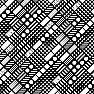 Fayans dekoratif geometrik şekiller. Tek renkli düzensiz desen