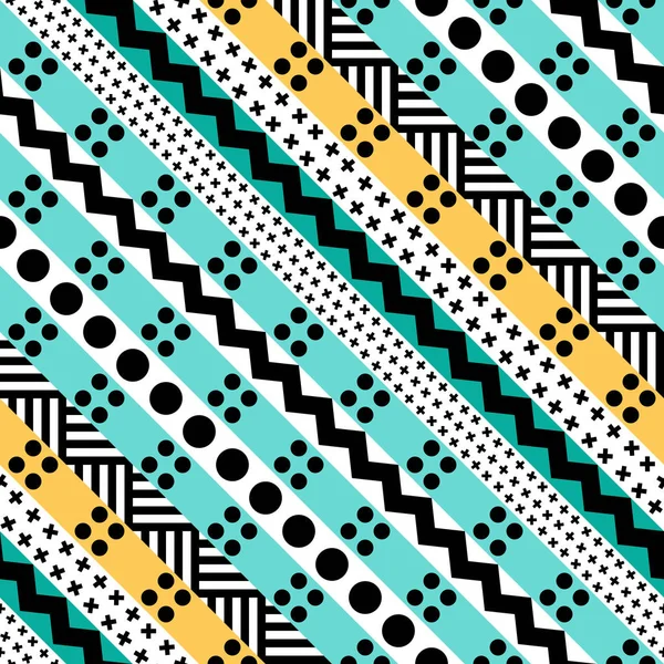 Retro färg sömlösa mönster. Fancy abstrakta geometriska art print — Stockfoto