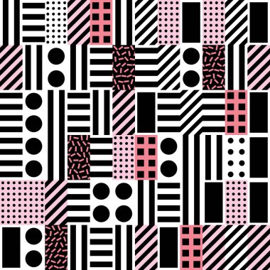 Fayans dekoratif geometrik şekiller. Tek renkli düzensiz desen