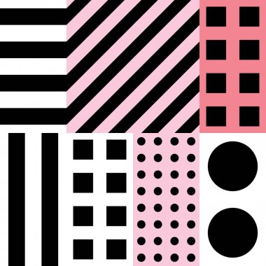 Fayans dekoratif geometrik şekiller. Tek renkli düzensiz desen