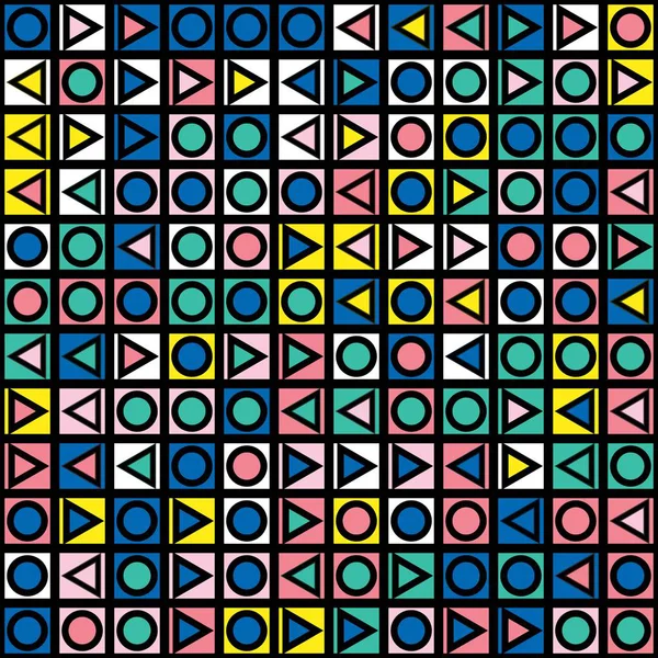 Dekorativa geometriska former plattsättning. Multicolor oregelbundet mönster — Stockfoto