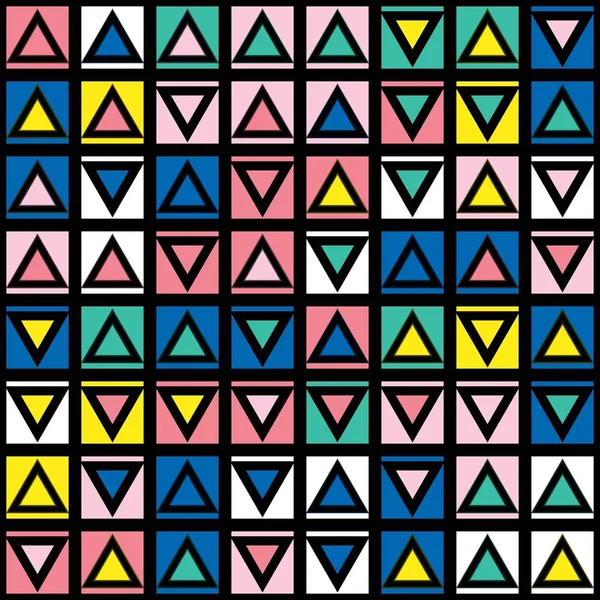 Formas geométricas decorativas azulejos. Padrão irregular multicolorido — Fotografia de Stock