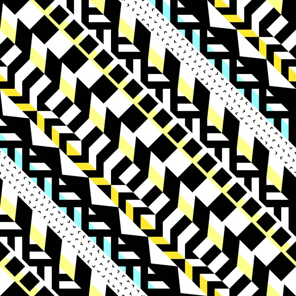 Retro color seamless pattern. Fancy abstract geometric art print. Ethnic hipster ornamental lines backdrop. — Stock Photo, Image