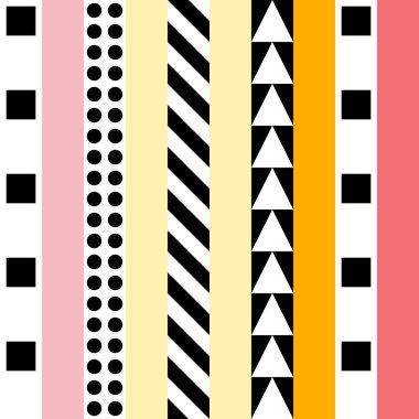 Retro renk seamless modeli. Süslü geometrik sanat baskı. Etnik hipster süs satırları zemin.