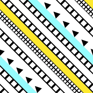 Retro renk seamless modeli. Süslü geometrik sanat baskı. Etnik hipster süs satırları zemin.