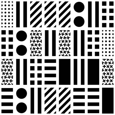 Fayans dekoratif geometrik şekiller. Tek renkli düzensiz desen