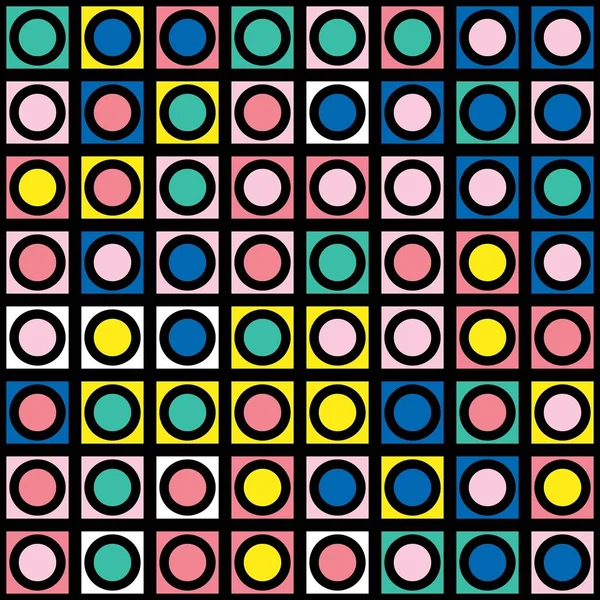 Decoratieve geometrische vormen plavuizen. Multicolor onregelmatig patroon — Stockfoto