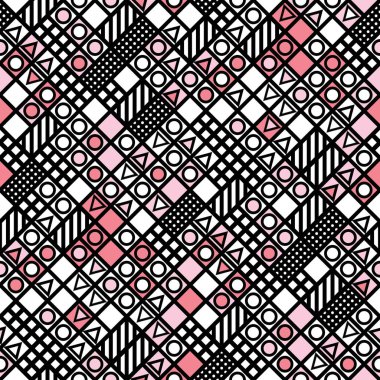 Fayans dekoratif geometrik şekiller. Tek renkli düzensiz. Arka plan. Sanatsal dekoratif süs kafes