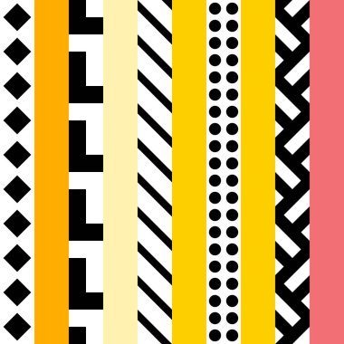 Retro renk seamless modeli. Süslü geometrik sanat baskı. Etnik hipster süs satırları zemin.