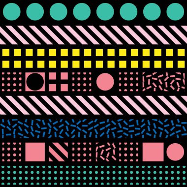 Fayans dekoratif geometrik şekiller. Çok renkli düzensiz. Renkli arka plan. Sanatsal dekoratif süs kafes