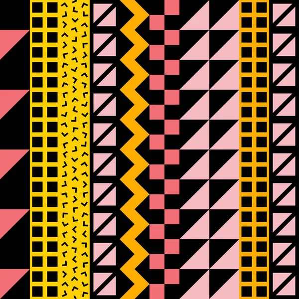 Retro renk seamless modeli. Süslü geometrik sanat baskı. Etnik hipster süs satırları zemin.