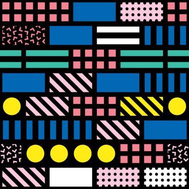 Fayans dekoratif geometrik şekiller. Çok renkli düzensiz. Renkli arka plan. Sanatsal dekoratif süs kafes