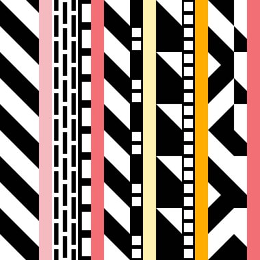 Retro renk seamless modeli. Süslü geometrik sanat baskı. Etnik hipster süs satırları zemin.