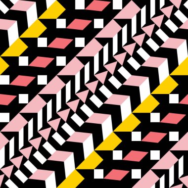 Retro renk seamless modeli. Süslü geometrik sanat baskı. Etnik hipster süs satırları zemin.