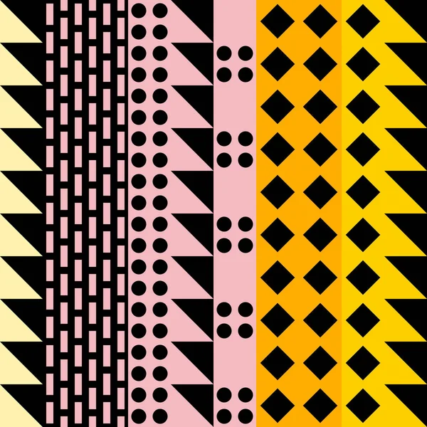 Retro barevné bezešvé vzor. Moderní abstraktní geometrické umění tisku. Etnické bokovky ornamentální linie, nejčastěji pozadí. — Stock fotografie