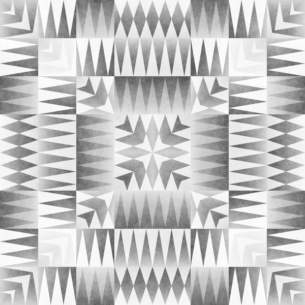 Monochromatyczne Tribal wzór. Aztec stylu Abstrakcja geometryczna Art Print. — Zdjęcie stockowe