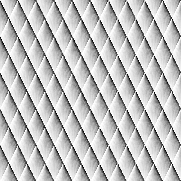 Seamless Gradient Rhombus Grid Pattern. Retro Monochrome Texture. Abstract Geometric Background Design