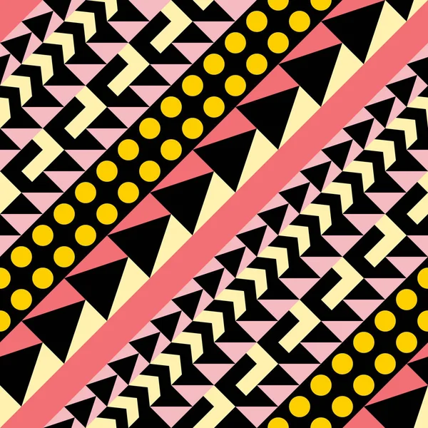 Retro renk seamless modeli. Süslü geometrik sanat baskı. Etnik hipster süs satırları zemin.