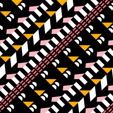 Retro renk seamless modeli. Süslü geometrik sanat baskı. Etnik hipster süs satırları zemin.