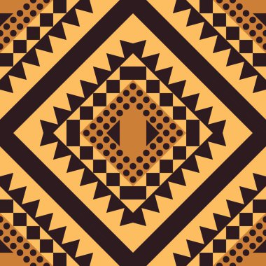 Etnik kabile Seamless modeli. Geometrik süs illüstrasyon. Dekoratif şık doku