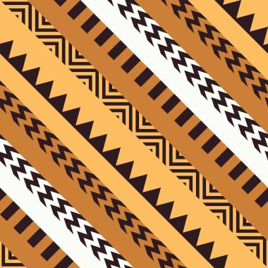 Etnik kabile Seamless modeli. Geometrik süs illüstrasyon. Dekoratif şık doku