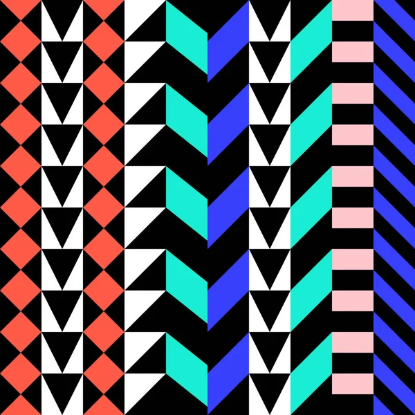 Retro renk seamless modeli. Süslü geometrik sanat baskı. Etnik hipster süs satırları zemin.