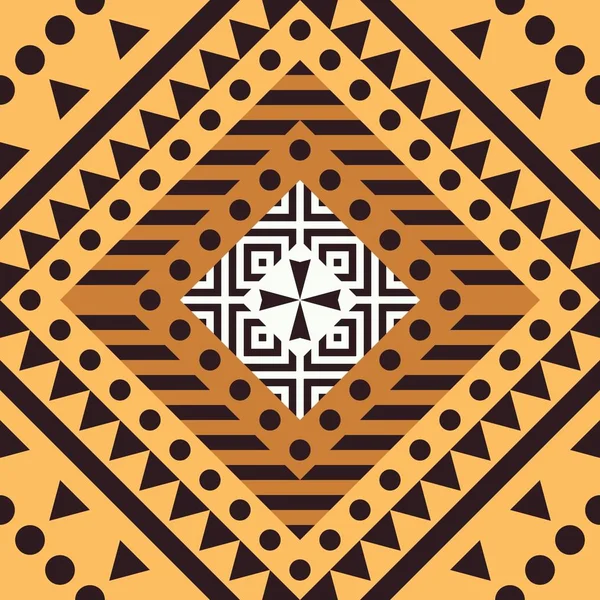 Etnik kabile Seamless modeli. Geometrik süs illüstrasyon. Dekoratif şık doku