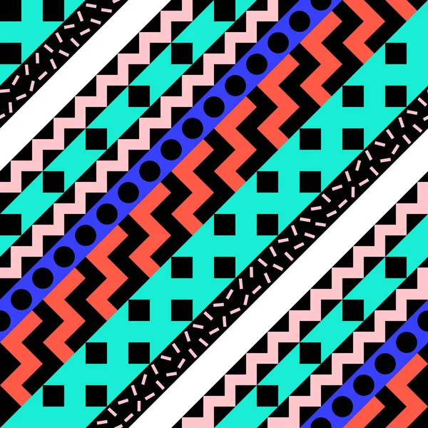 Retro renk seamless modeli. Süslü geometrik sanat baskı. Etnik hipster süs satırları zemin.