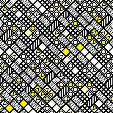 Fayans dekoratif geometrik şekiller. Tek renkli düzensiz. Arka plan. Sanatsal dekoratif süs kafes