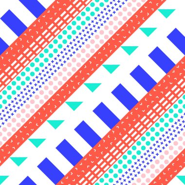 Retro renk seamless modeli. Süslü geometrik sanat baskı. Etnik hipster süs satırları zemin.
