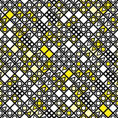 Fayans dekoratif geometrik şekiller. Tek renkli düzensiz. Arka plan. Sanatsal dekoratif süs kafes