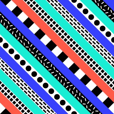 Retro renk seamless modeli. Süslü geometrik sanat baskı. Etnik hipster süs satırları zemin.