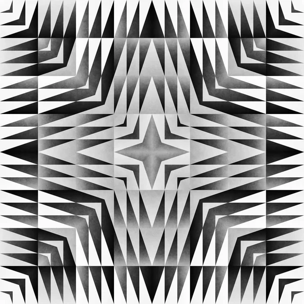 Ethnic Tribal Seamless Pattern. Geometric Ornamental illustration. Black and White Stylish Texture — Stock Photo, Image