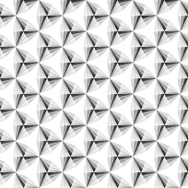 Seamless Monochrome Pattern. Grungy Geometric Shapes Tiling. — Stock Photo, Image