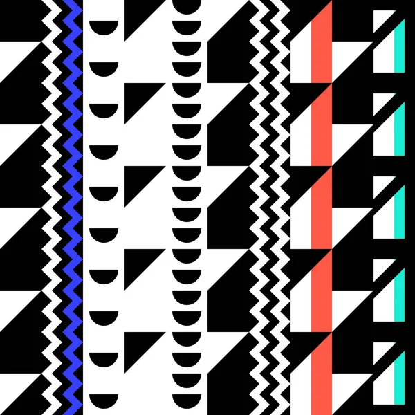 Retro renk seamless modeli. Süslü geometrik sanat baskı. Etnik hipster süs satırları zemin.