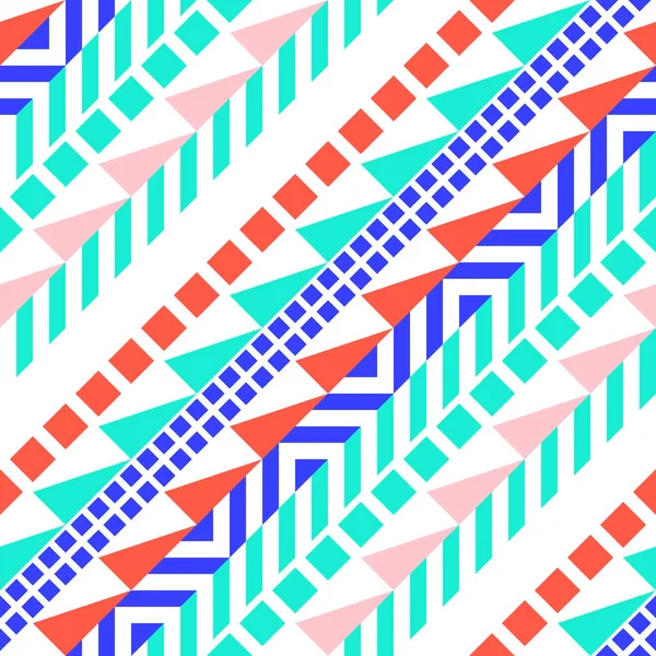Retro renk seamless modeli. Süslü geometrik sanat baskı. Etnik hipster süs satırları zemin.
